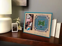 YouTheFan Miami Dolphins 3-D StadiumViews Picture Frame