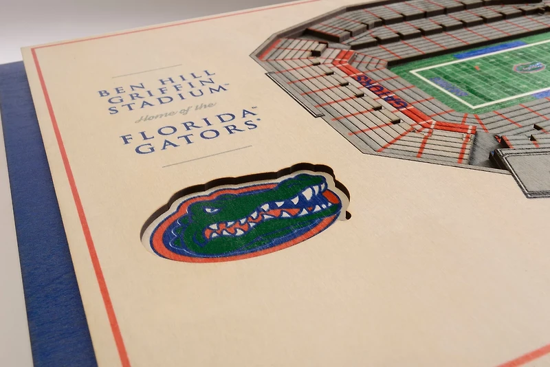 YouTheFan University of Florida 5-Layer StadiumViews 3-D Wall Art