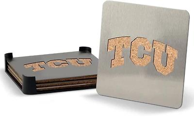 YouTheFan Texas Christian University 4-Piece Coaster Set