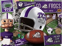 YouTheFan Texas Christian University Retro Series 500-Piece Jigsaw Puzzle
