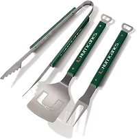 YouTheFan University of Miami Spirit 3-Piece BBQ Set