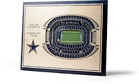 YouTheFan Dallas Cowboys 5-Layer StadiumViews 3-D Wall Art