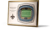 YouTheFan New Orleans Saints 5-Layer Stadium Views 3-D Wall Art