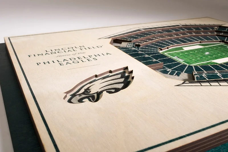 YouTheFan Philadelphia Eagles 5-Layer StadiumViews 3-D Wall Art