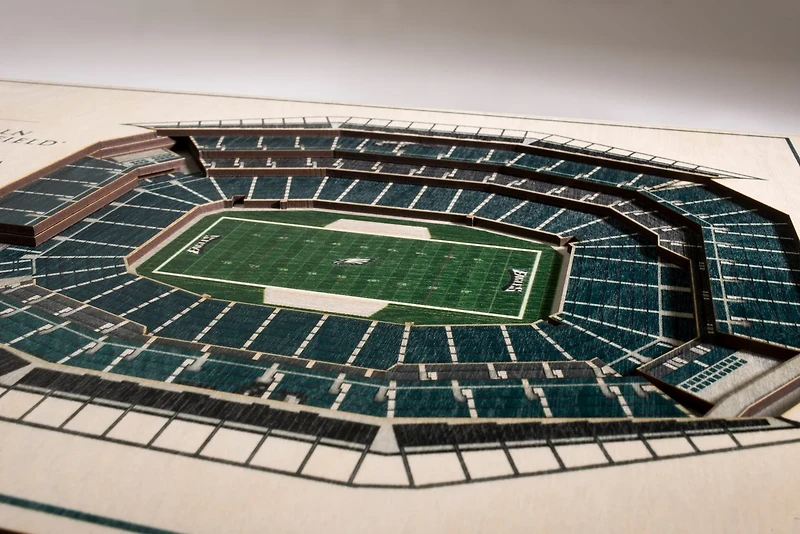 YouTheFan Philadelphia Eagles 5-Layer StadiumViews 3-D Wall Art