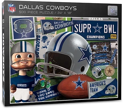 YouTheFan Dallas Cowboys Retro Series 500-Piece Puzzle