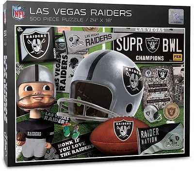 YouTheFan Oakland Raiders Retro Series 500-Piece Jigsaw Puzzle