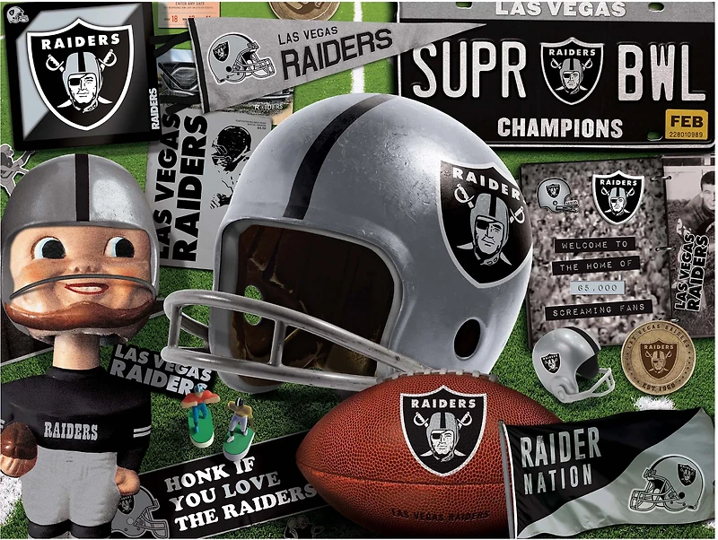 YouTheFan Oakland Raiders Retro Series 500-Piece Jigsaw Puzzle