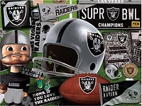 YouTheFan Oakland Raiders Retro Series 500-Piece Jigsaw Puzzle