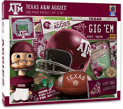 YouTheFan Texas A&M University Retro Series 500-Piece Jigsaw Puzzle