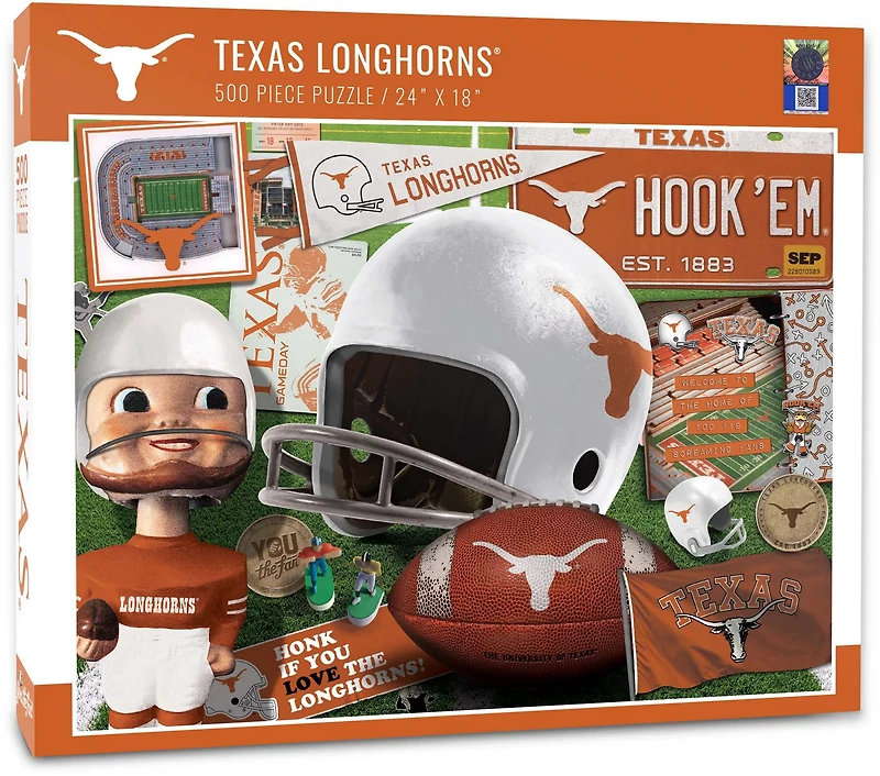 YouTheFan University of Texas Retro Series 500-Piece Jigsaw Puzzle
