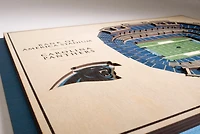 YouTheFan Carolina Panthers 5-Layer StadiumViews 3-D Wall Art