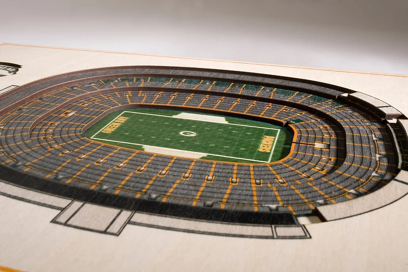 YouTheFan Green Bay Packers 5-Layer StadiumViews 3-D Wall Art