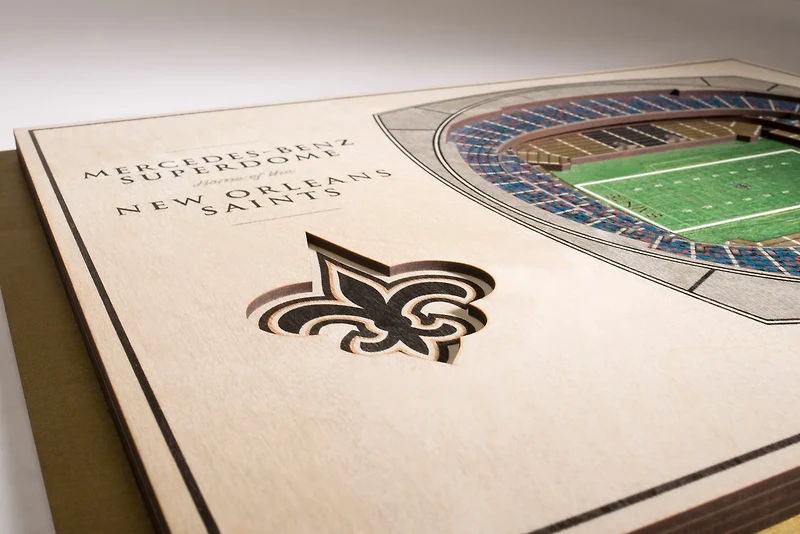 YouTheFan New Orleans Saints 5-Layer Stadium Views 3-D Wall Art