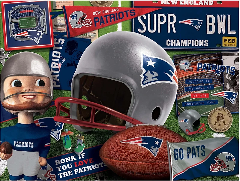 YouTheFan New England Patriots Retro Series 500-Piece Puzzle