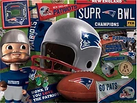 YouTheFan New England Patriots Retro Series 500-Piece Puzzle