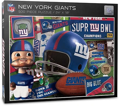 YouTheFan New York Giants Retro Series 500-Piece Puzzle