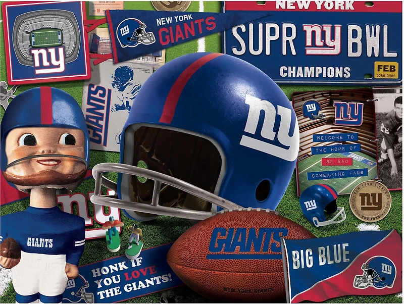 YouTheFan New York Giants Retro Series 500-Piece Puzzle