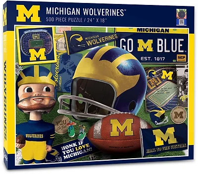 YouTheFan University of Michigan Retro Series 500-Piece Puzzle