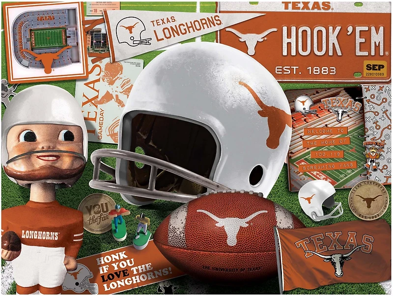 YouTheFan University of Texas Retro Series 500-Piece Jigsaw Puzzle
