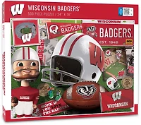 YouTheFan University of Wisconsin Retro Series 500-Piece Jigsaw Puzzle