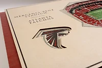 YouTheFan Atlanta Falcons 5-Layer StadiumViews 3-D Wall Art
