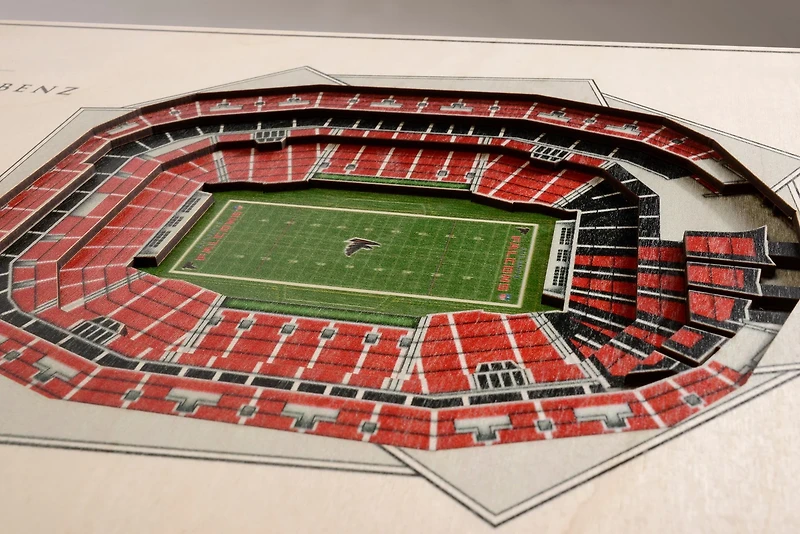 YouTheFan Atlanta Falcons 5-Layer StadiumViews 3-D Wall Art