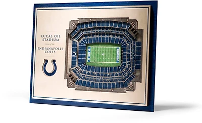 YouTheFan Indianapolis Colts 5-Layer StadiumViews 3-D Wall Art