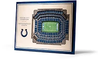 YouTheFan Indianapolis Colts 5-Layer StadiumViews 3-D Wall Art