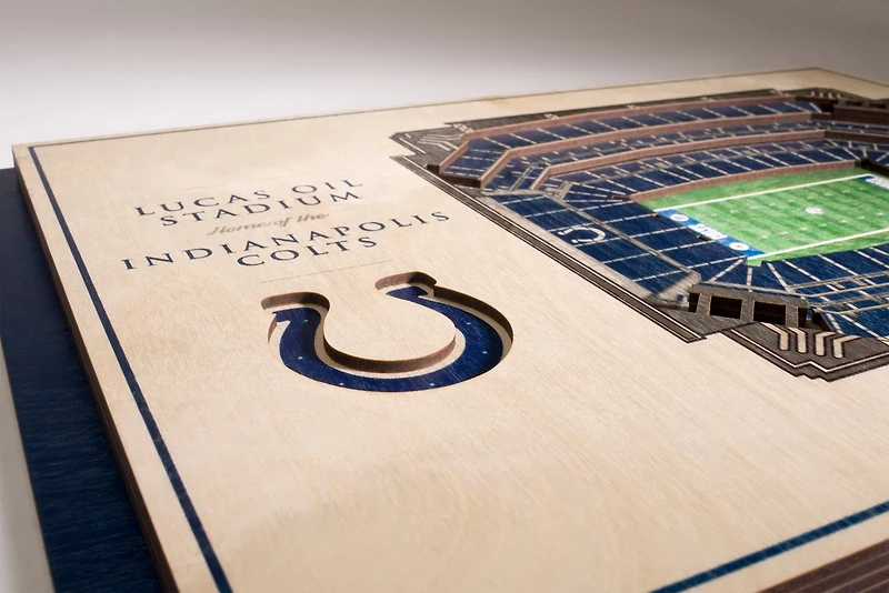 YouTheFan Indianapolis Colts 5-Layer StadiumViews 3-D Wall Art