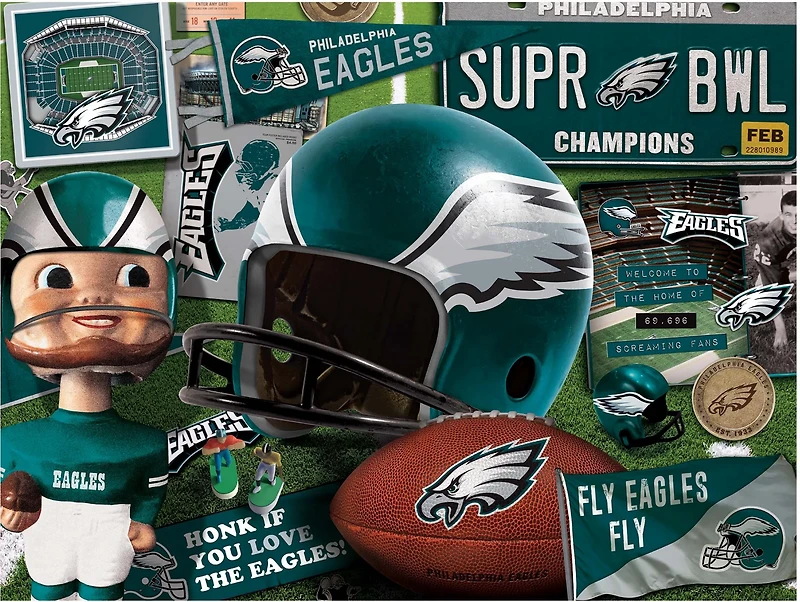 YouTheFan Philadelphia Eagles Retro Series 500-Piece Puzzle
