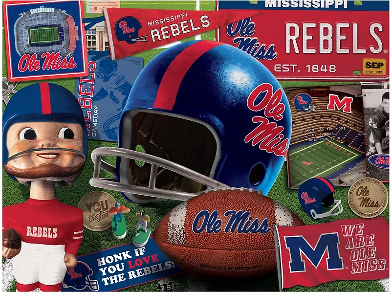 YouTheFan University of Mississippi Retro Series 500-Piece Puzzle