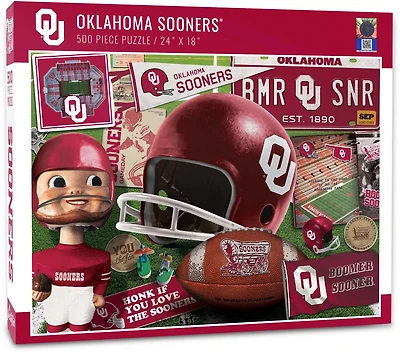 YouTheFan University of Oklahoma Retro Series 500-Piece Puzzle