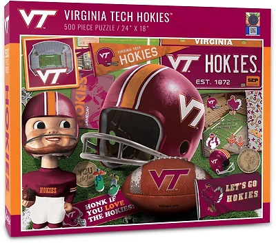 YouTheFan Virginia Tech Retro Series 500-Piece Jigsaw Puzzle