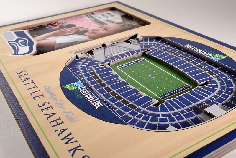 YouTheFan Seattle Seahawks 3-D Stadium Views Picture Frame