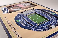 YouTheFan Seattle Seahawks 3-D Stadium Views Picture Frame