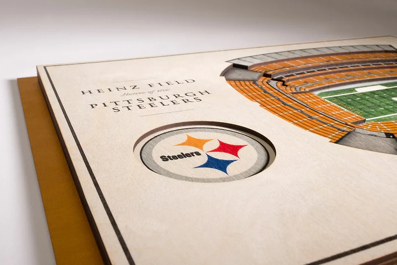 YouTheFan Pittsburgh Steelers 5-Layer Stadium Views 3-D Wall Art