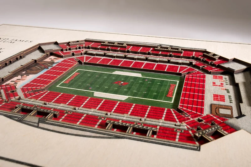 YouTheFan Tampa Bay Buccaneers 5-Layer StadiumViews 3-D Wall Art