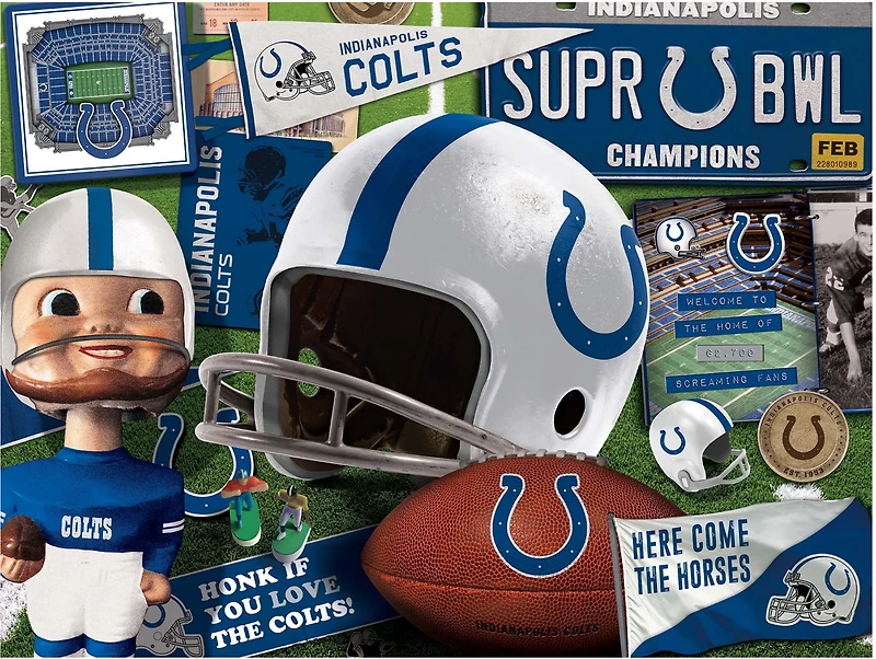 YouTheFan Indianapolis Colts Retro Series 500-Piece Puzzle