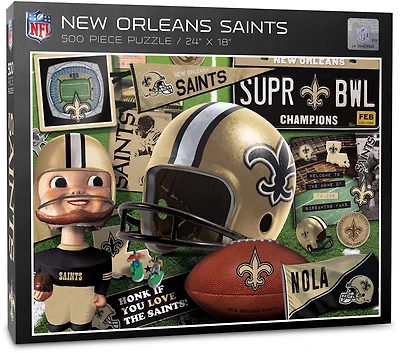 YouTheFan New Orleans Saints Retro Series 500-Piece Jigsaw Puzzle