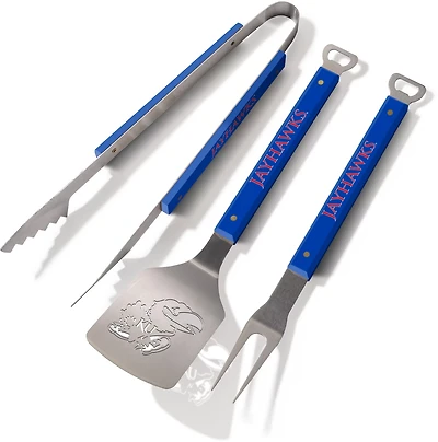 YouTheFan University of Kansas Spirit 3-Piece BBQ Set