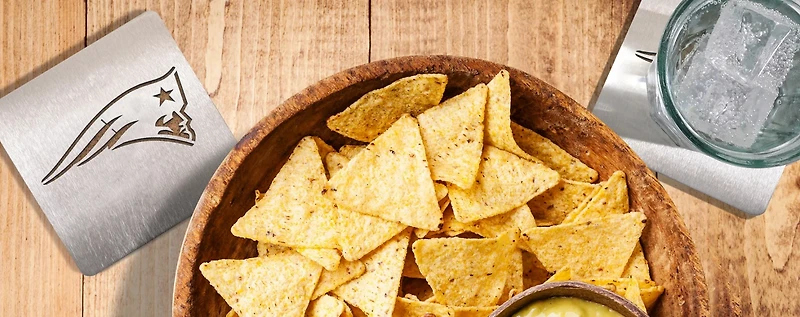 YouTheFan New England Patriots Boasters 4-Piece Coaster Set