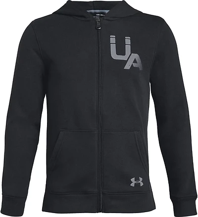 Under Armour Boys' Rival Logo Full Zip Hoodie