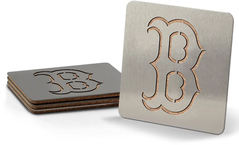 YouTheFan Boston Red Sox 4-Piece Coaster Set
