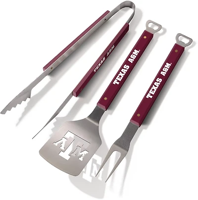 YouTheFan Texas A&M University Spirit 3-Piece BBQ Set