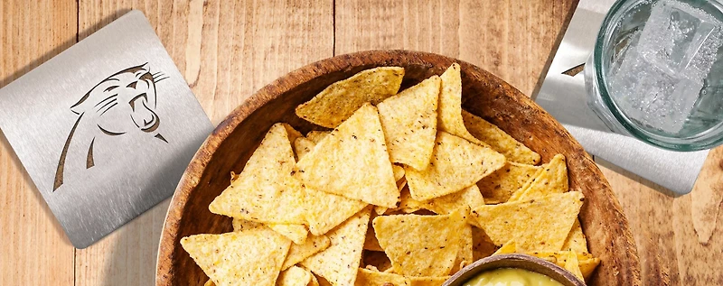 YouTheFan Carolina Panthers Boasters 4-Piece Coaster Set