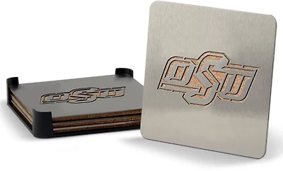 YouTheFan Oklahoma State University 4-Piece Coaster Set