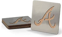 YouTheFan Atlanta Braves Boasters Coasters 4-Pack
