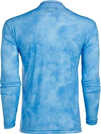 Costa Men's Tech Topographic Crew Neck Long Sleeve T-shirt