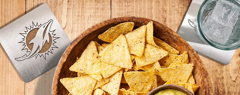 YouTheFan Miami Dolphins Boasters Coasters 4-Pack